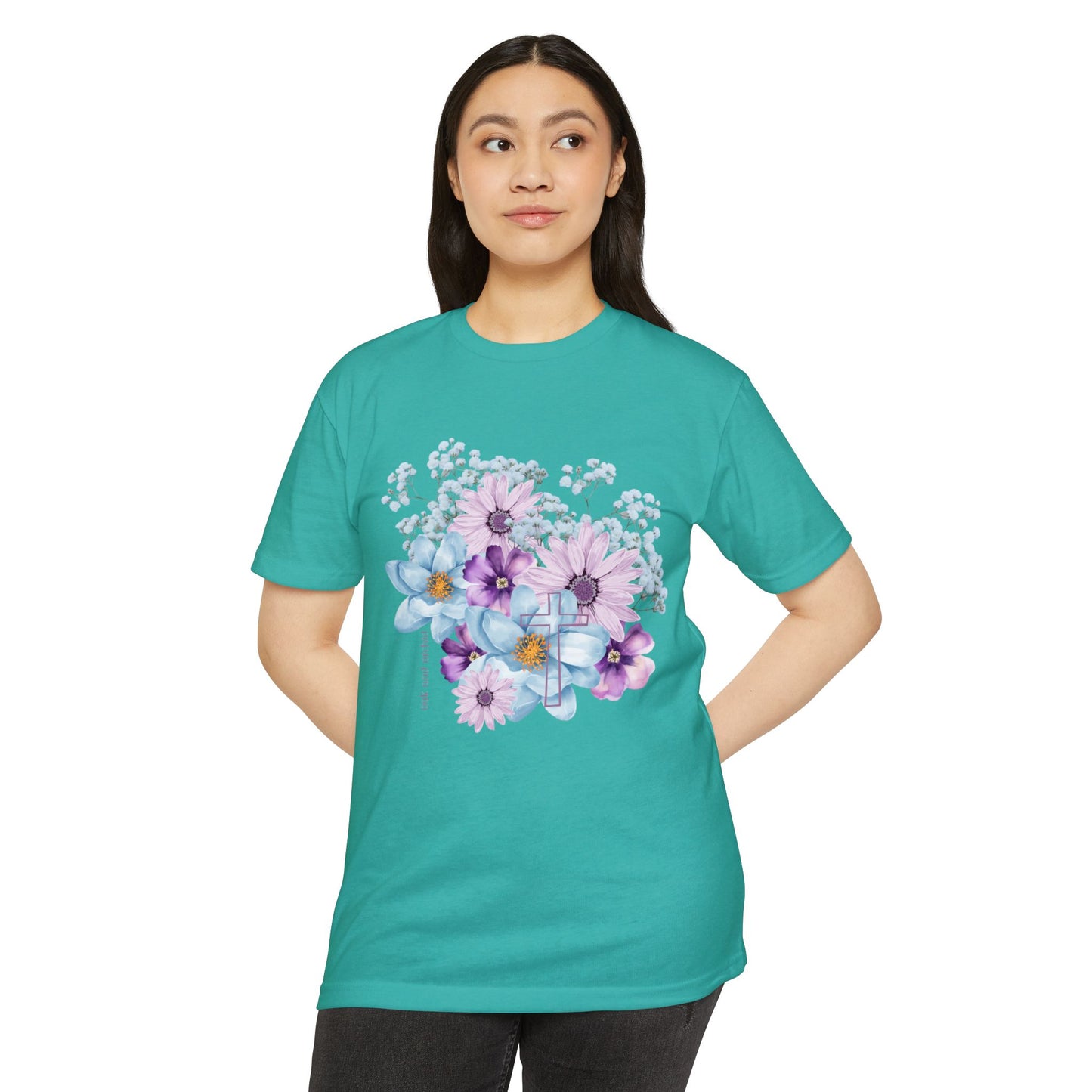 Fields of Mercy - Floral Christian Comfort T-Shirt