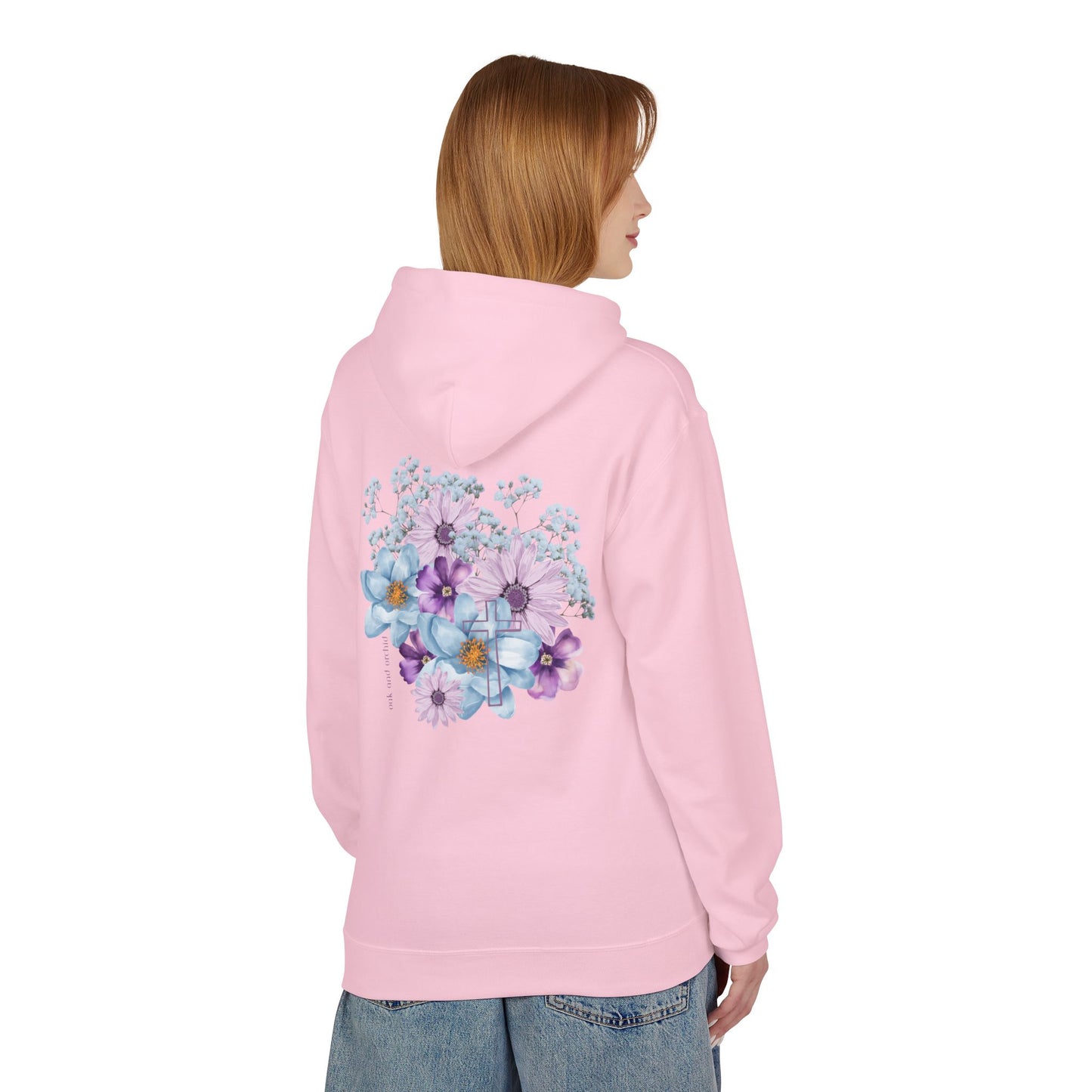 Fields of Mercy - Floral Design Christian Fleece Hoodie - Cozy & Stylish for Every Occasion