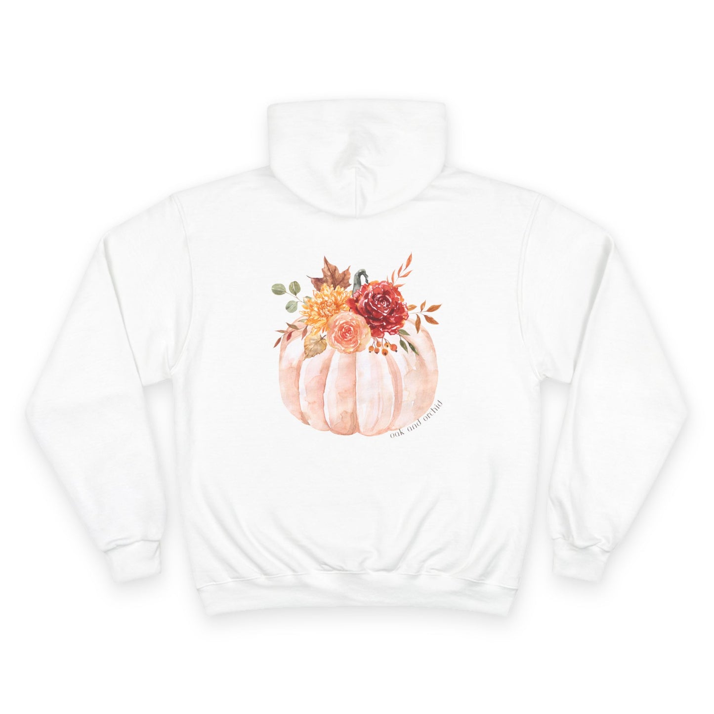 Autumn Floral Pumpkin Hoodie, Cozy Fall Sweatshirt, Cute Gift for Her, Perfect for Halloween, Thanksgiving, Everyday Wear