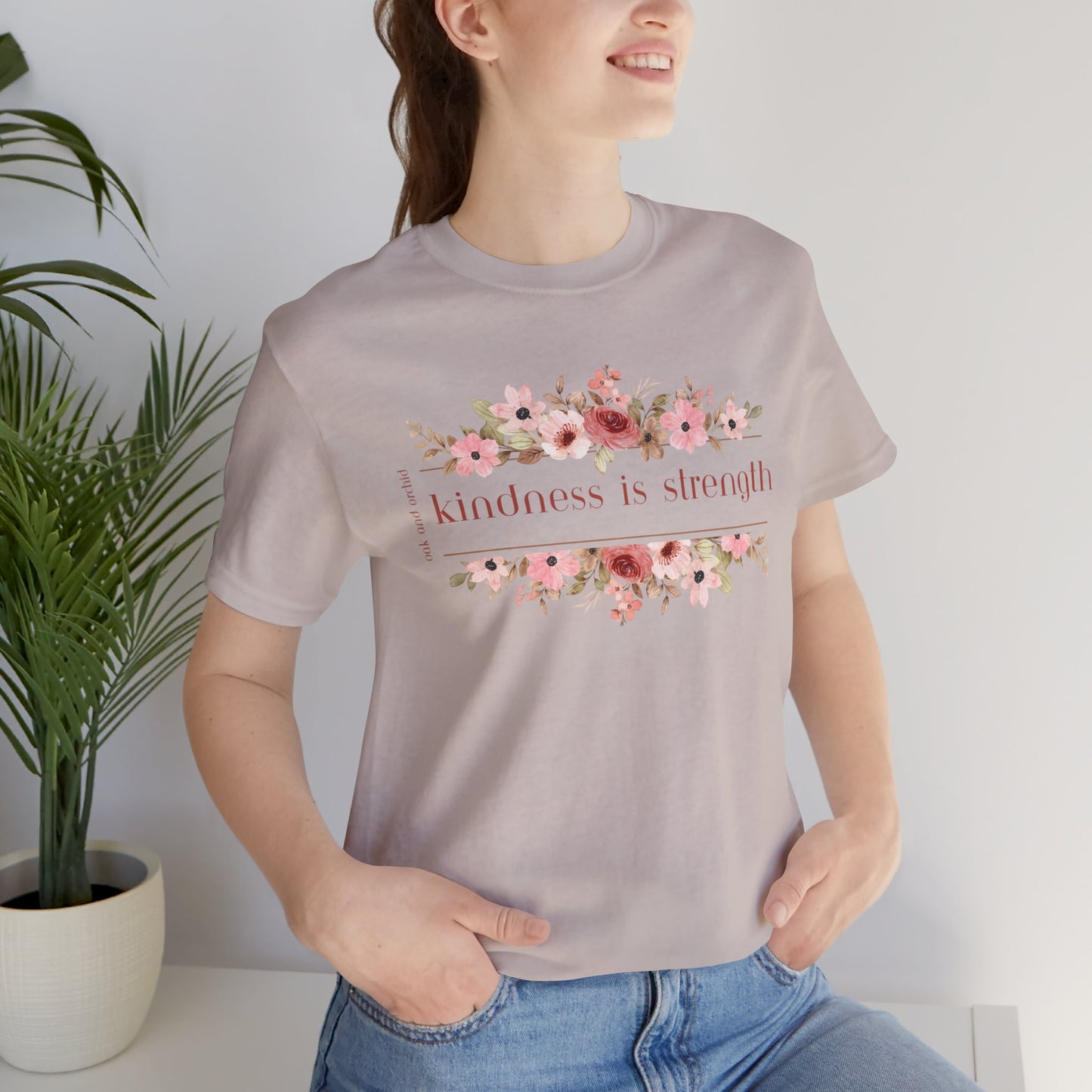 Meadow Musings - Kindness is Strength Floral Unisex Tee