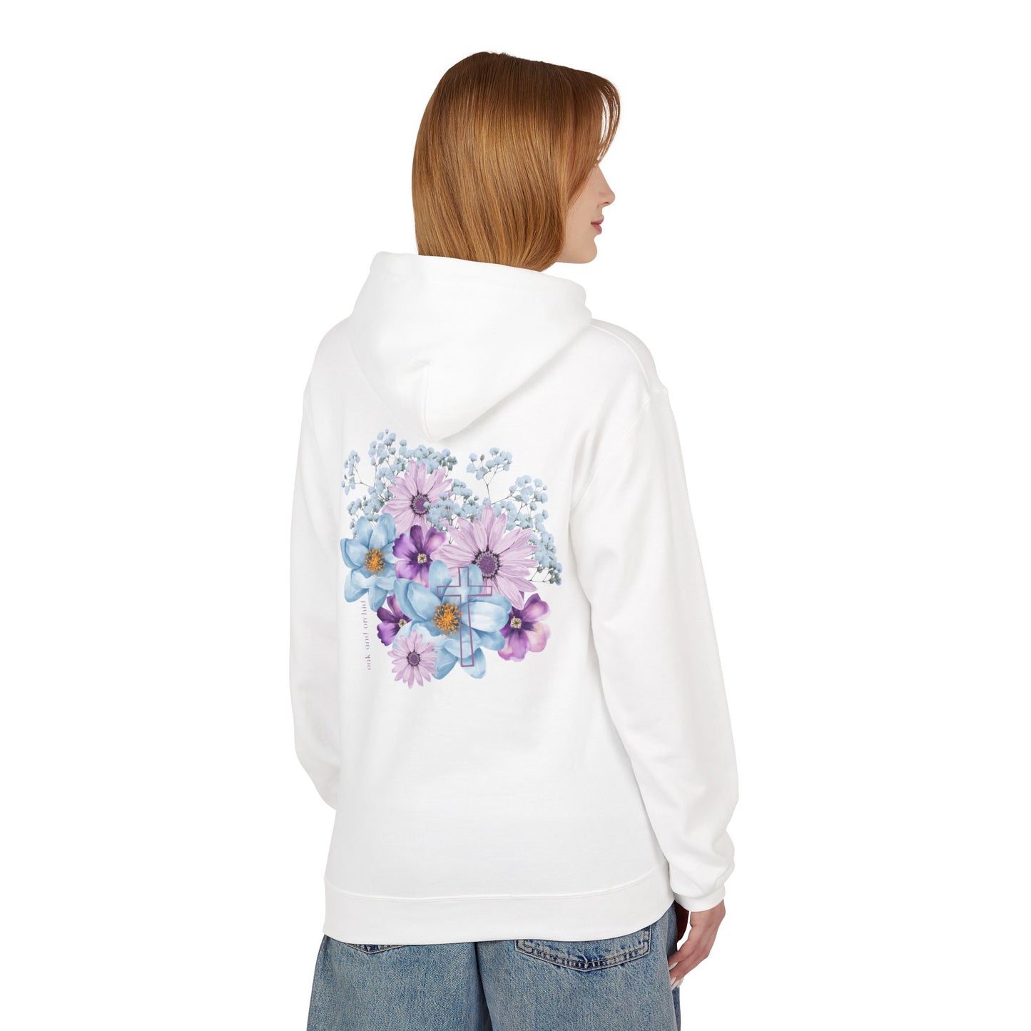 Fields of Mercy - Floral Design Christian Fleece Hoodie - Cozy & Stylish for Every Occasion