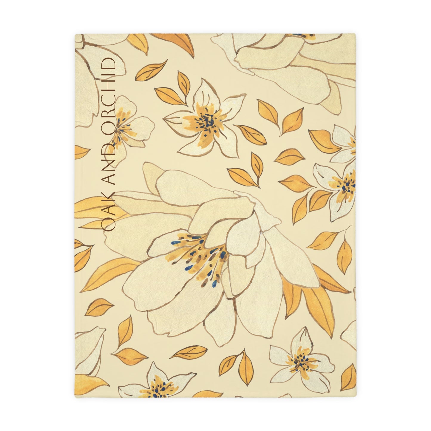 Buttered Bloom - Velveteen Blanket