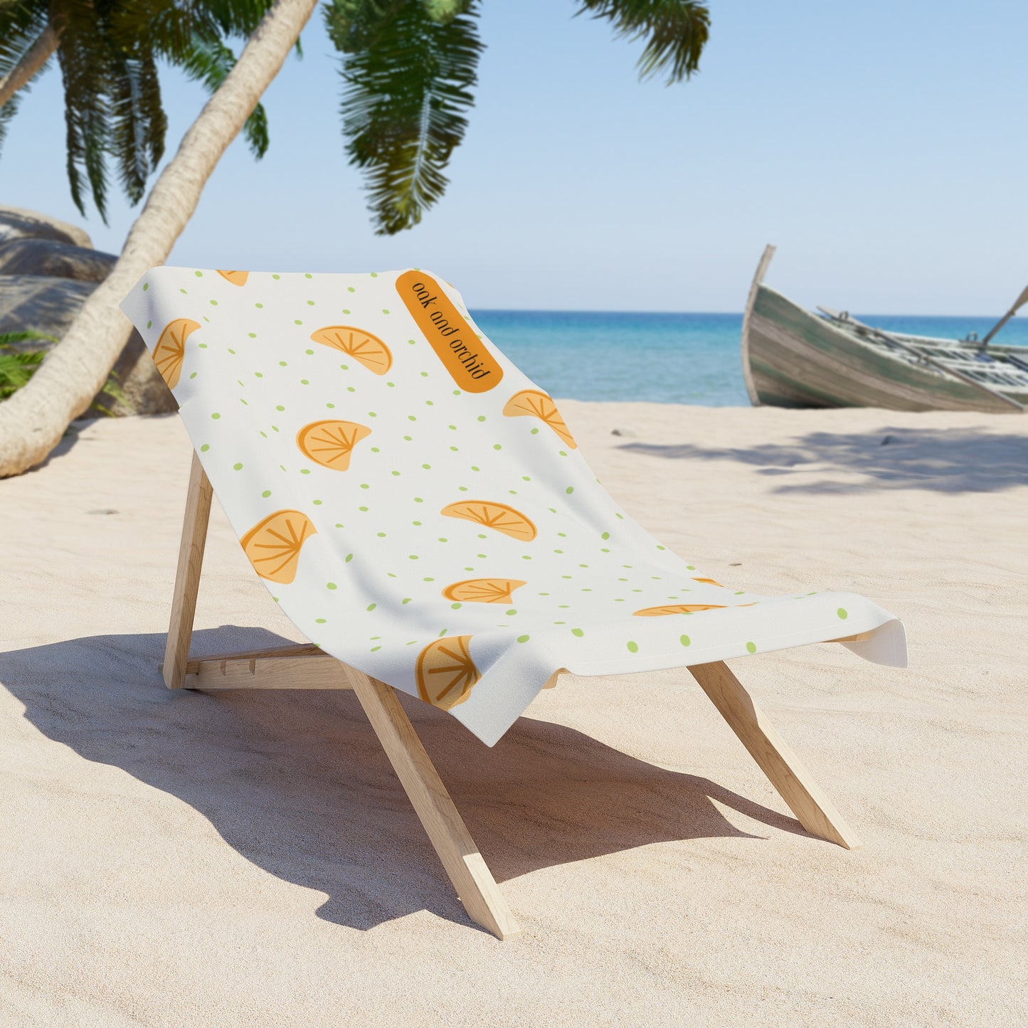 Citrus Mistress - Bright Citrus Beach Towel | Summer Fun Towel, Poolside Accessory, Vacation Essential, Gift for Beach Lovers, Stylish Cotton Towel