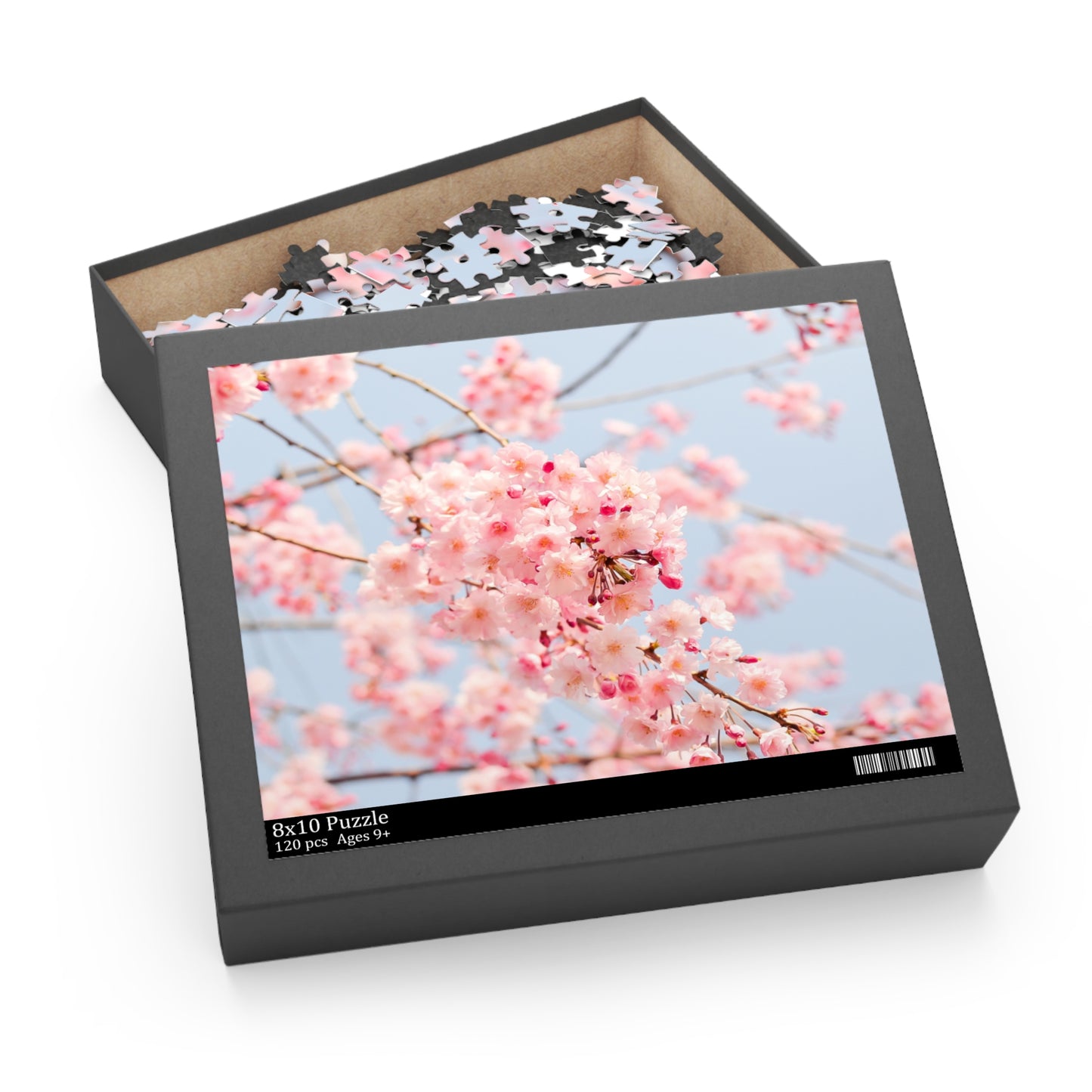 Blossoming Cherry Tree Puzzle - 120/252/500-Piece, Ideal for Relaxation and Family Fun