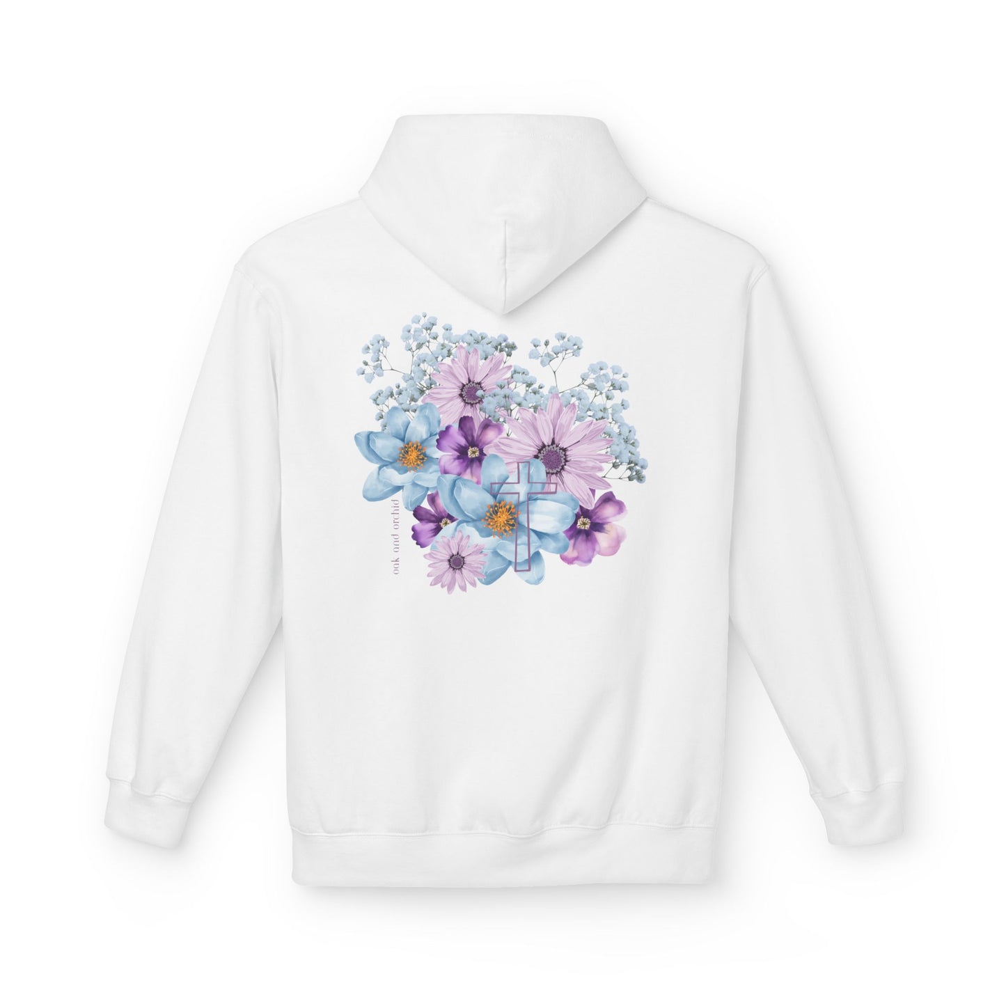 Fields of Mercy - Floral Design Christian Fleece Hoodie - Cozy & Stylish for Every Occasion