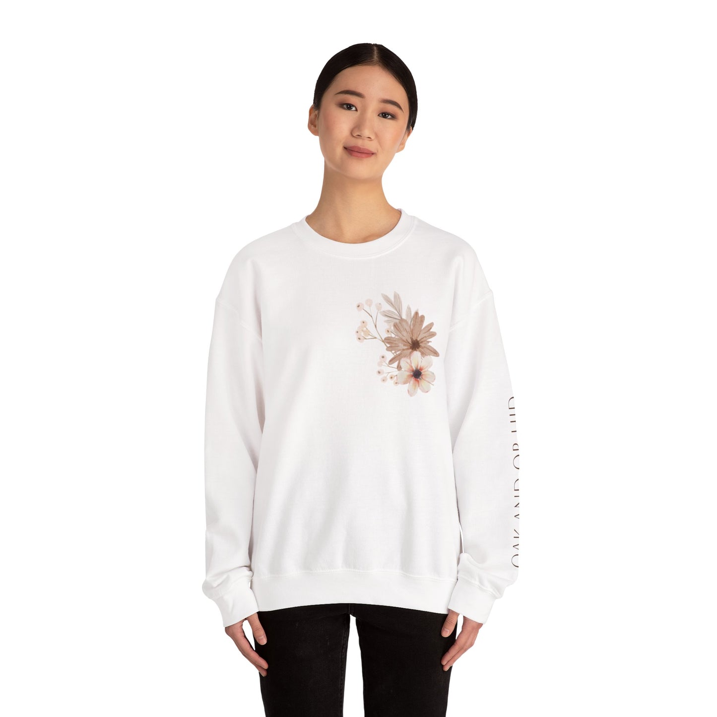 Meadow Musings - Floral Crewneck Sweatshirt - Rooted in Grace