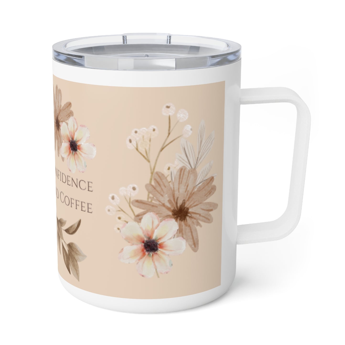 Meadow Musings - Confidence and Coffee Insulated Mug - 10oz