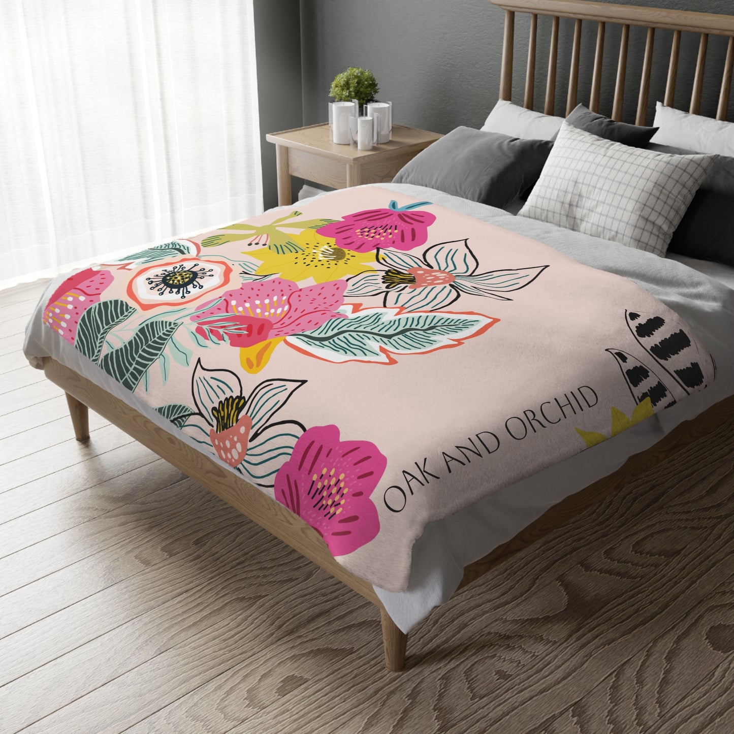 Sugar Petals - Velveteen Microfiber Blanket