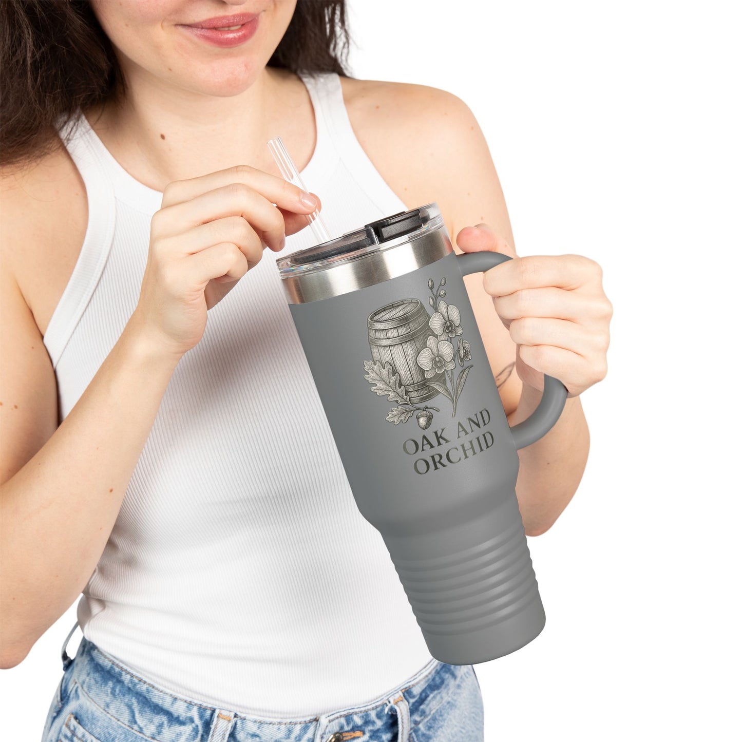 Oak and Orchid - Insulated Travel Mug - 40oz