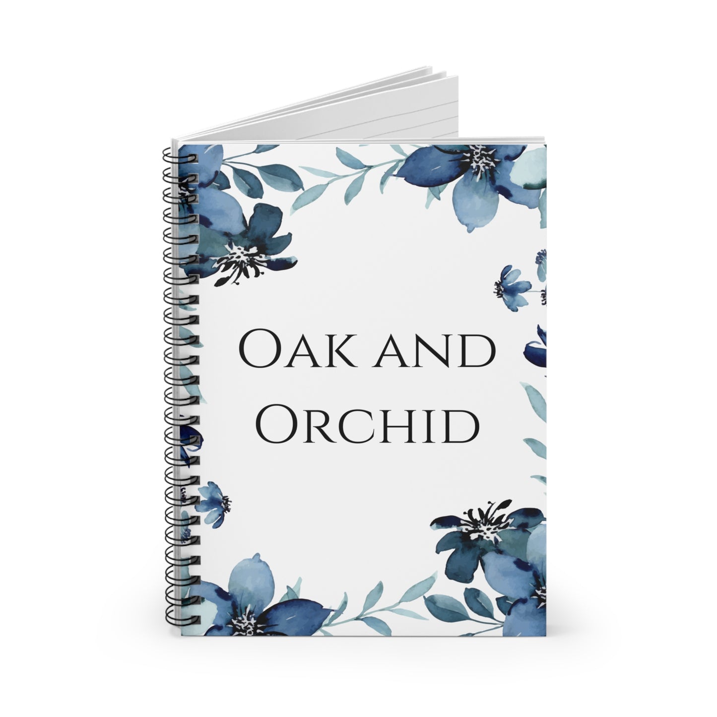 Cerulean Flora Spiral Notebook