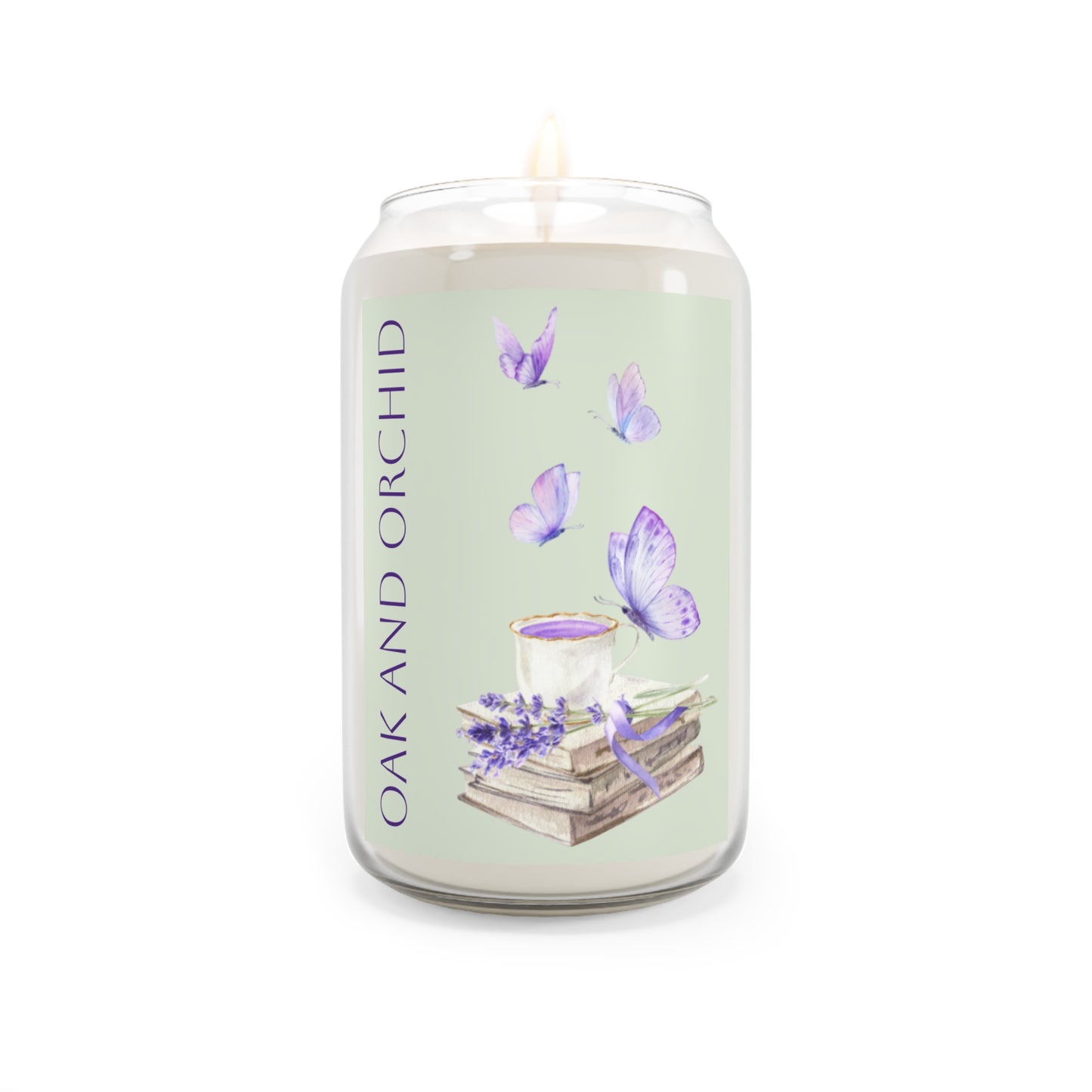 Summer 2025 - Orchard Bloom - Scented Candle - Oak and Orchid, Purple Floral Home Decor, Relaxing Gift, Aromatherapy Candle, Housewarming, Spa Atmosphere