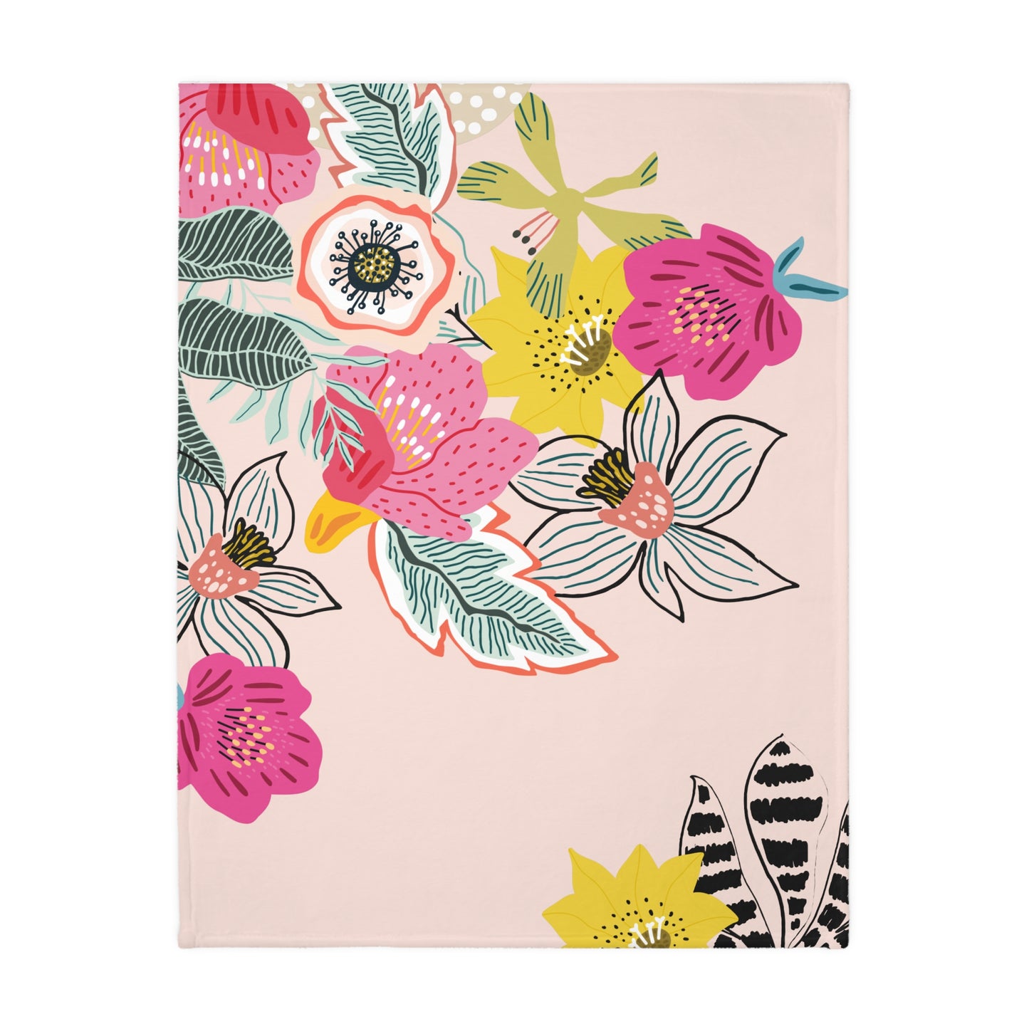 Sugar Petals - Velveteen Microfiber Blanket