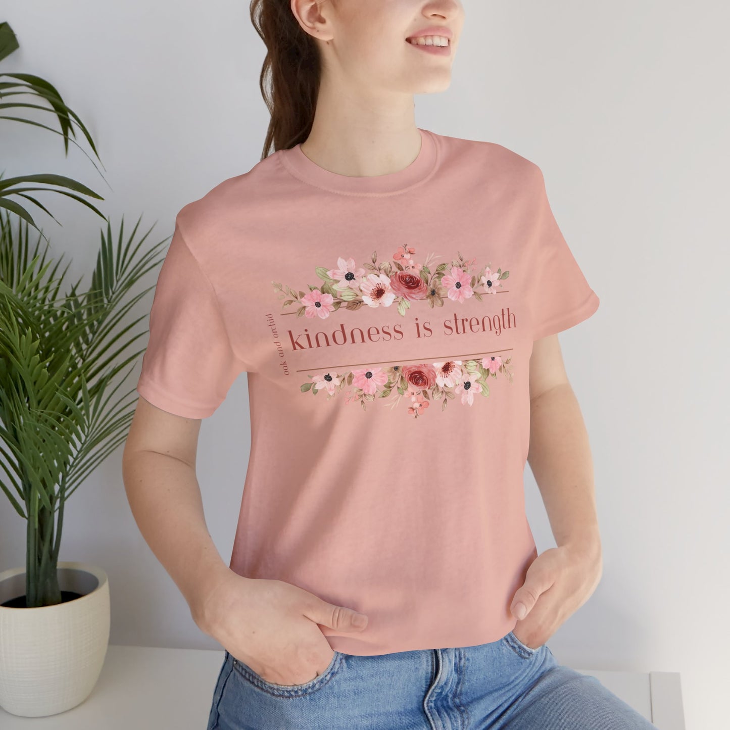 Meadow Musings - Kindness is Strength Floral Unisex Tee