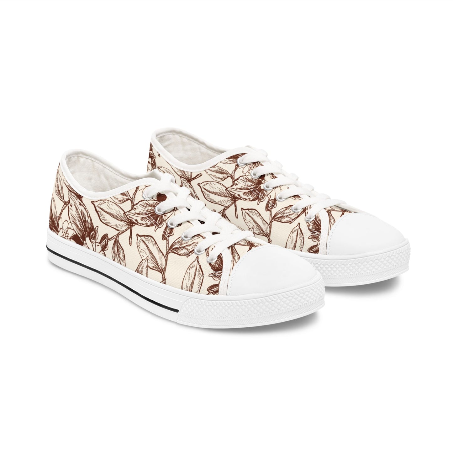 Ivory Ink - Women's Low Top Sneakers