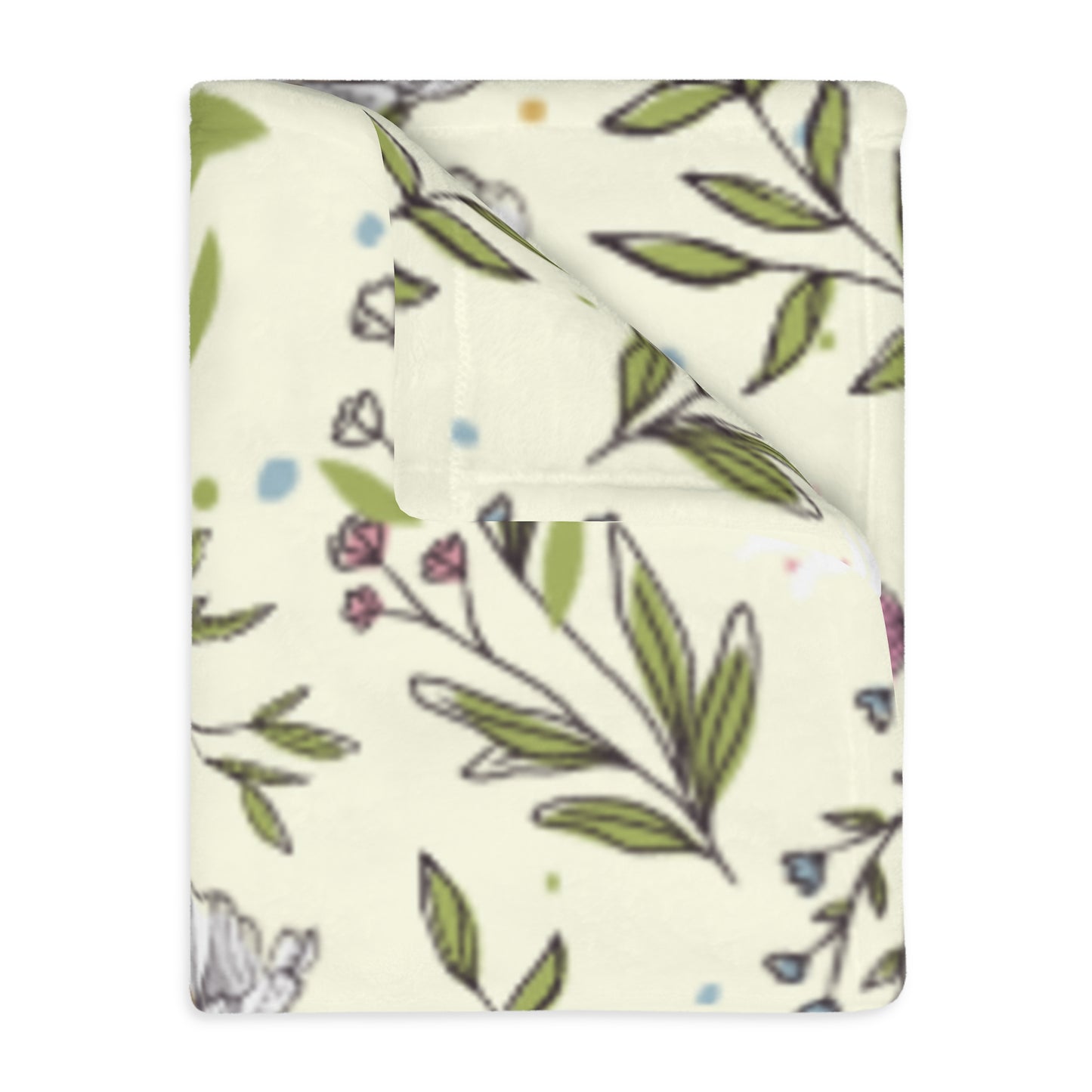 Lemon Lace - Floral Microfiber Blanket, Cozy Throw, Perfect for Home Decor, Gift for Her, Spring Vibes, Picnic Blanket