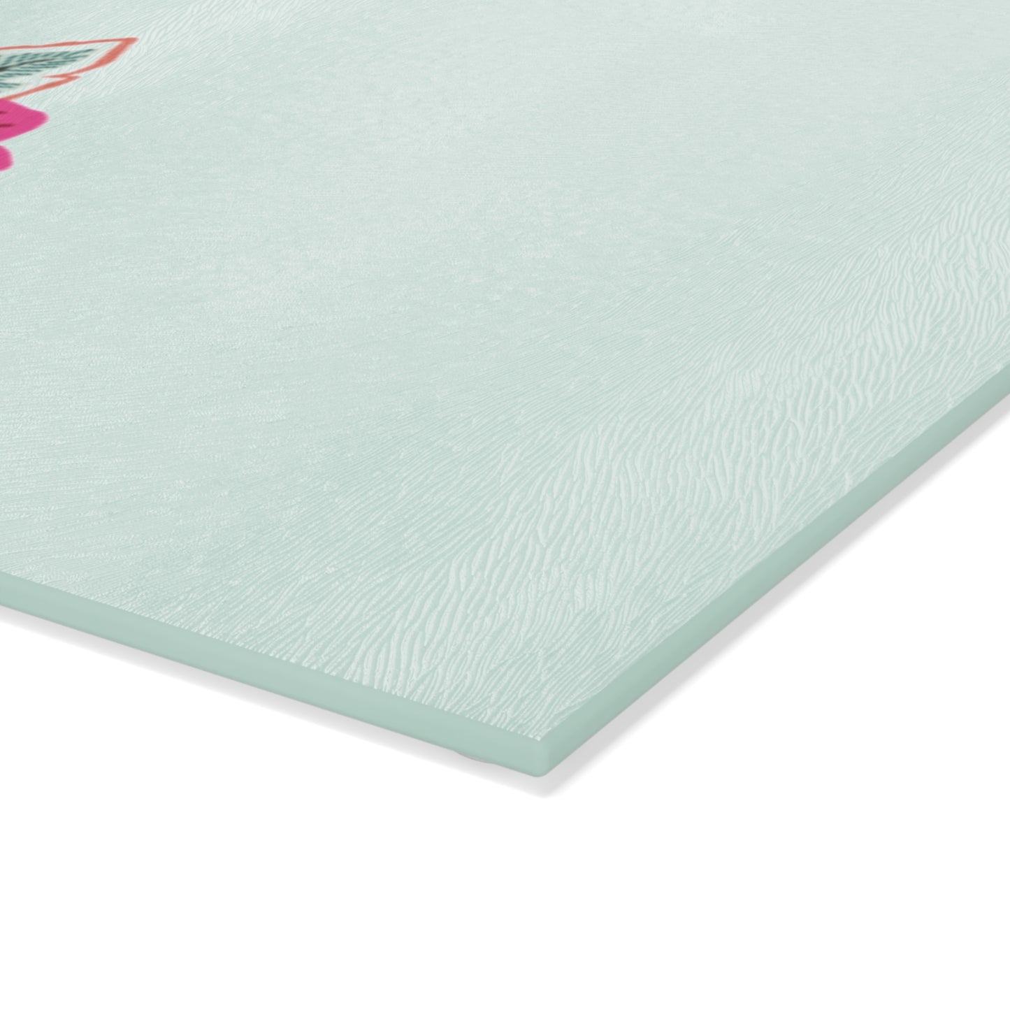 Sugar Petals - Floral Glass Cutting Board - Oak and Orchid Design