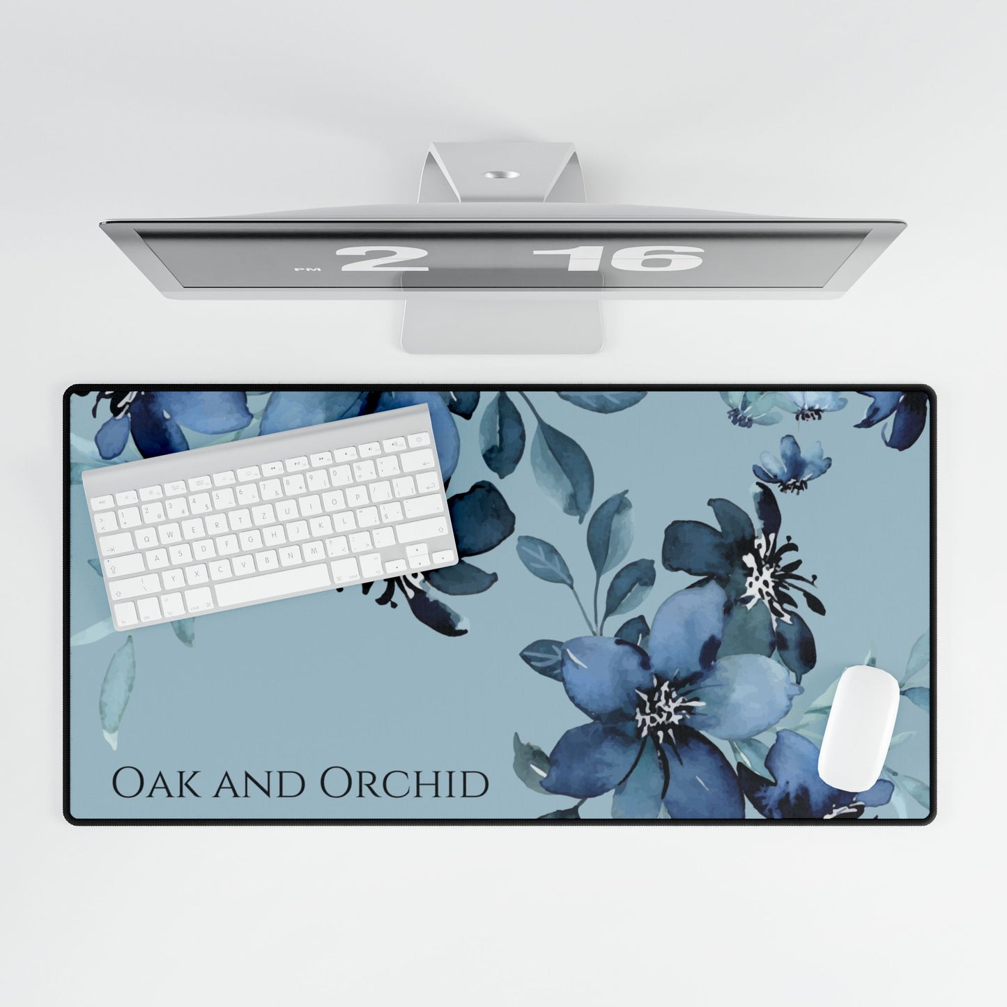Cerulean Flora - Desk Mat