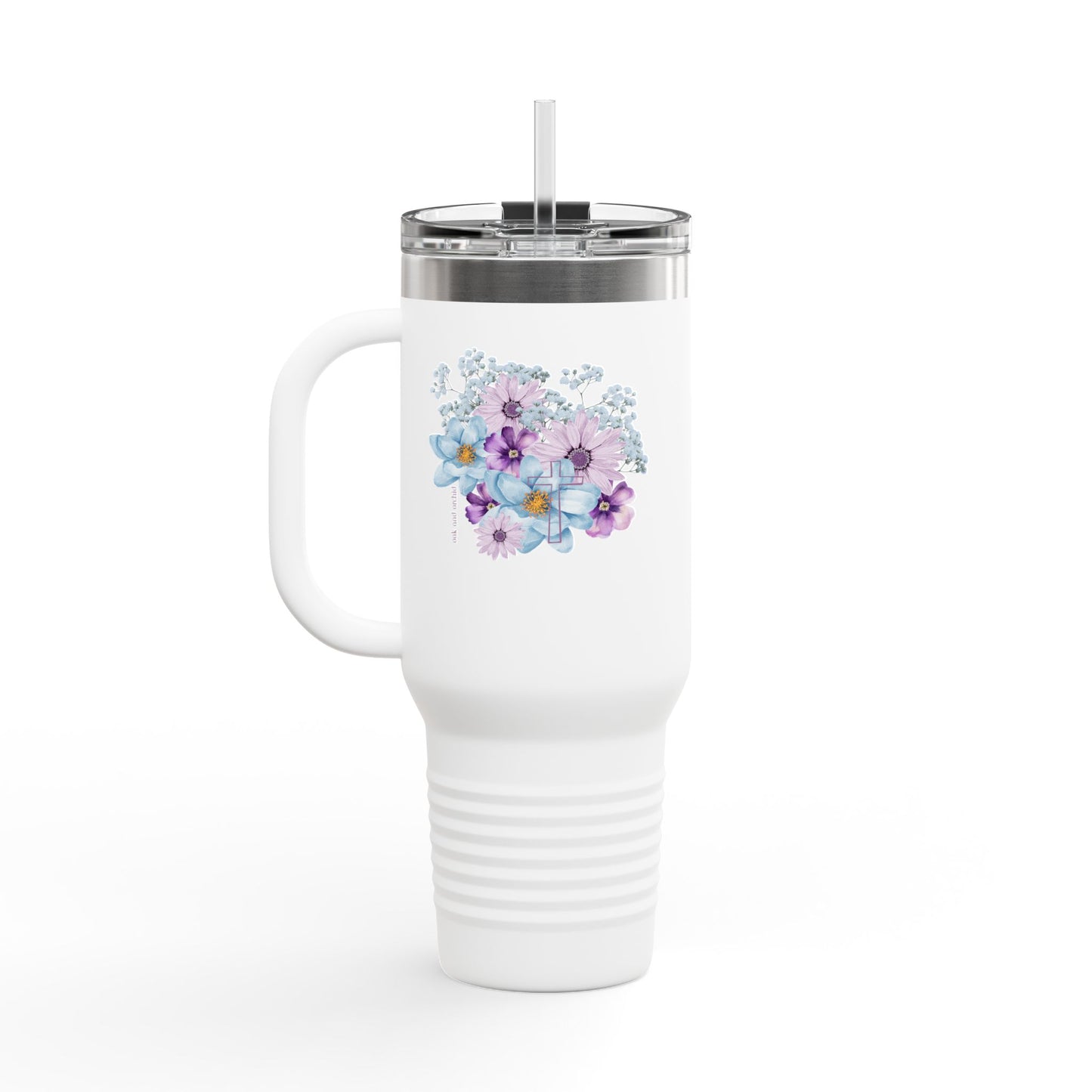 Fields of Mercy - Floral Christian Insulated Travel Mug | 40oz