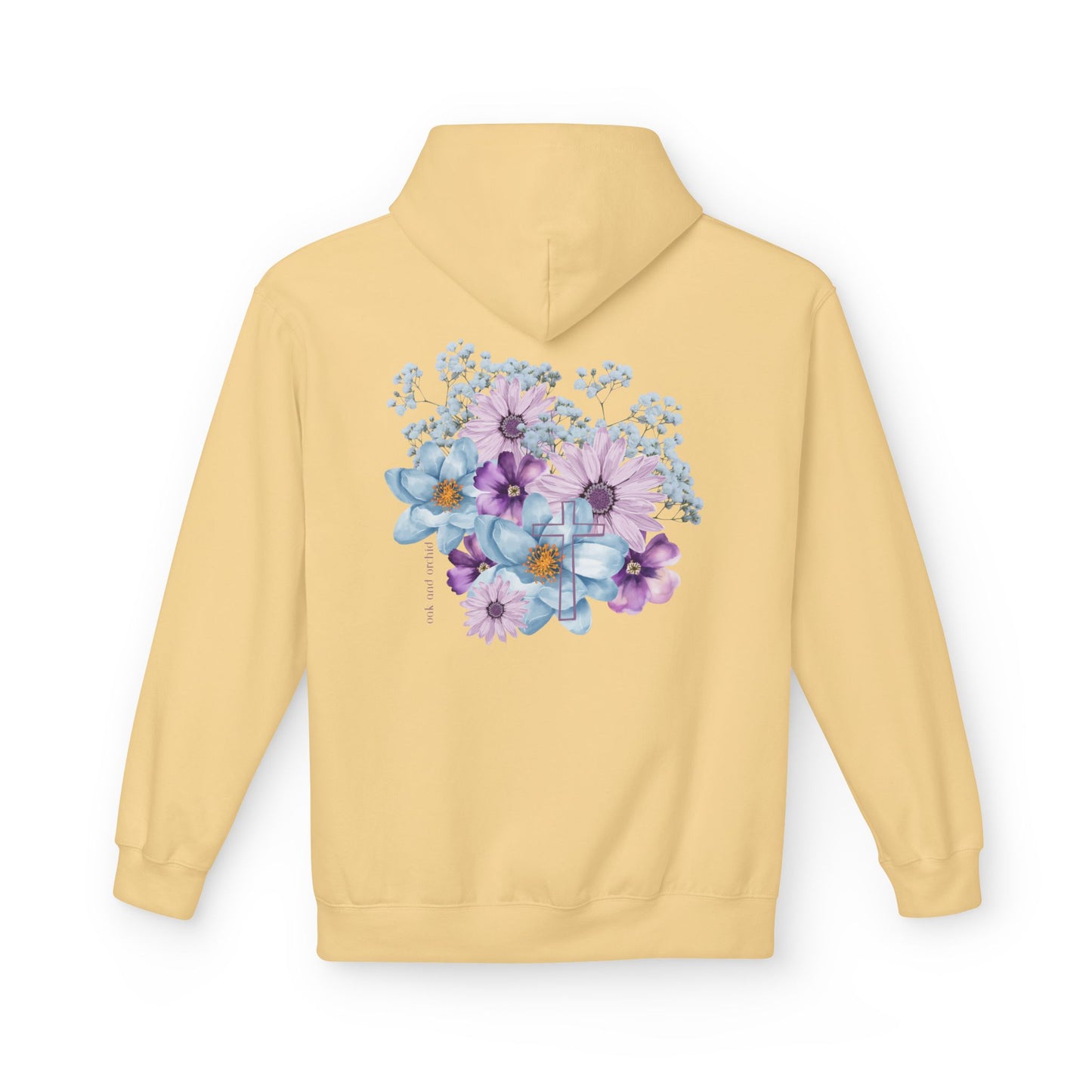 Fields of Mercy - Floral Design Christian Fleece Hoodie - Cozy & Stylish for Every Occasion