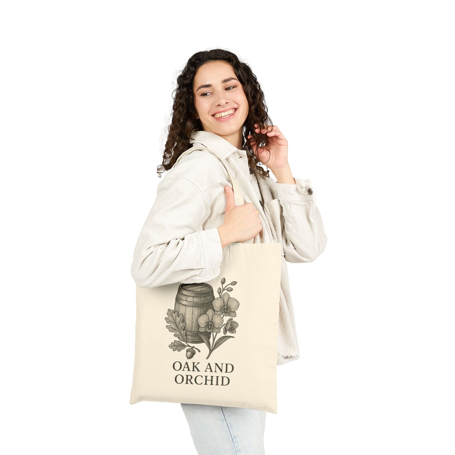 Oak and Orchid Canvas Tote Bag