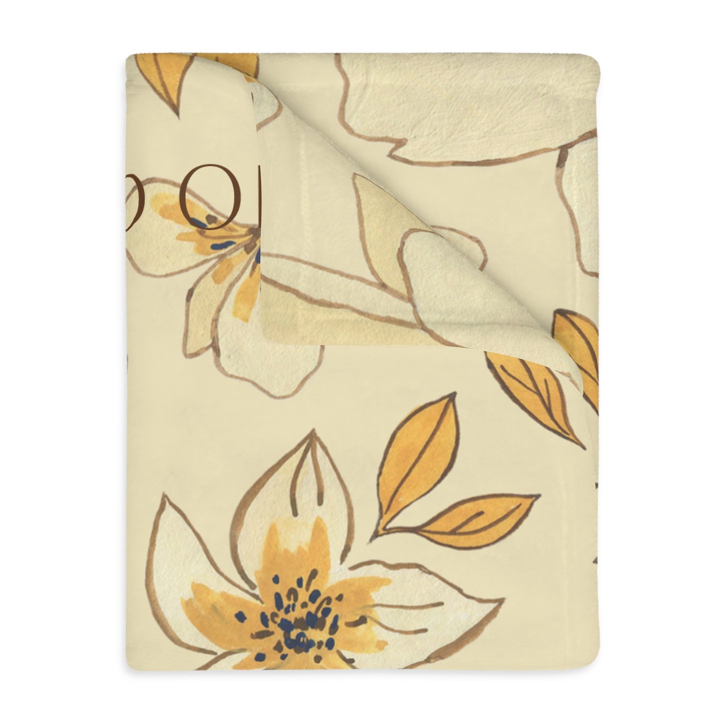 Buttered Bloom - Velveteen Blanket