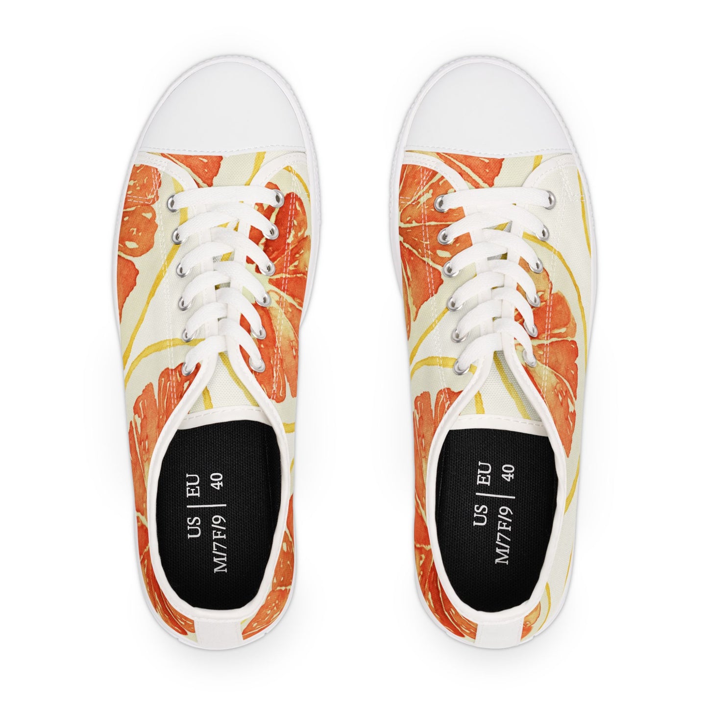 Citrus Mistress - Women's Low Top Sneakers