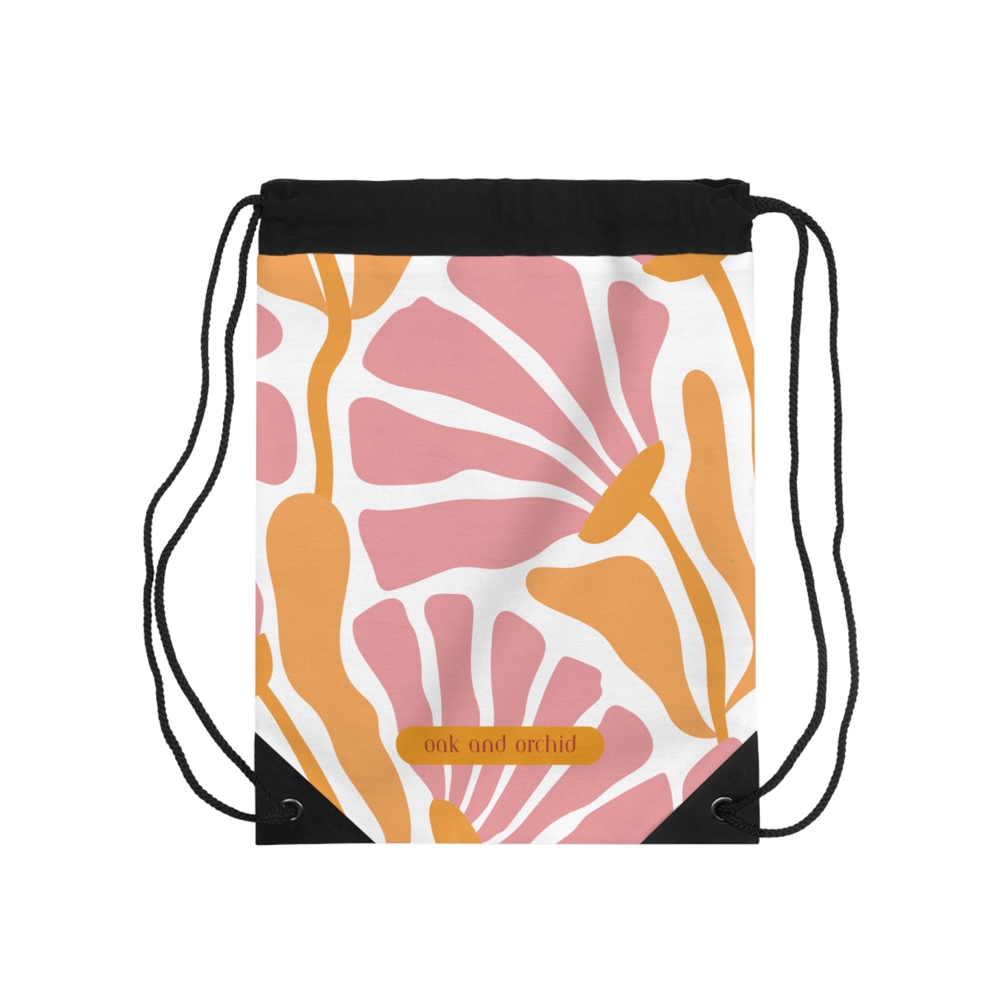 Summer 2025 - Orchard Bloom - Floral Drawstring Bag | Stylish Gym Tote, Beach Bag, Yoga Bag, Travel Accessory, Eco-Friendly Gift