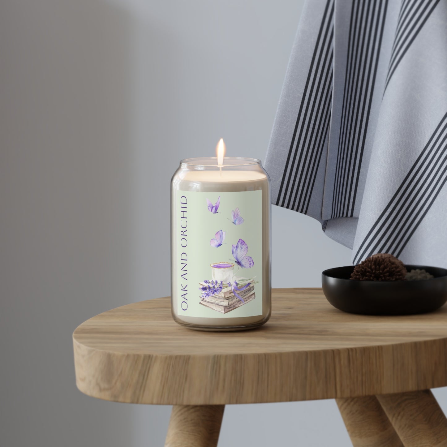 Summer 2025 - Orchard Bloom - Scented Candle - Oak and Orchid, Purple Floral Home Decor, Relaxing Gift, Aromatherapy Candle, Housewarming, Spa Atmosphere