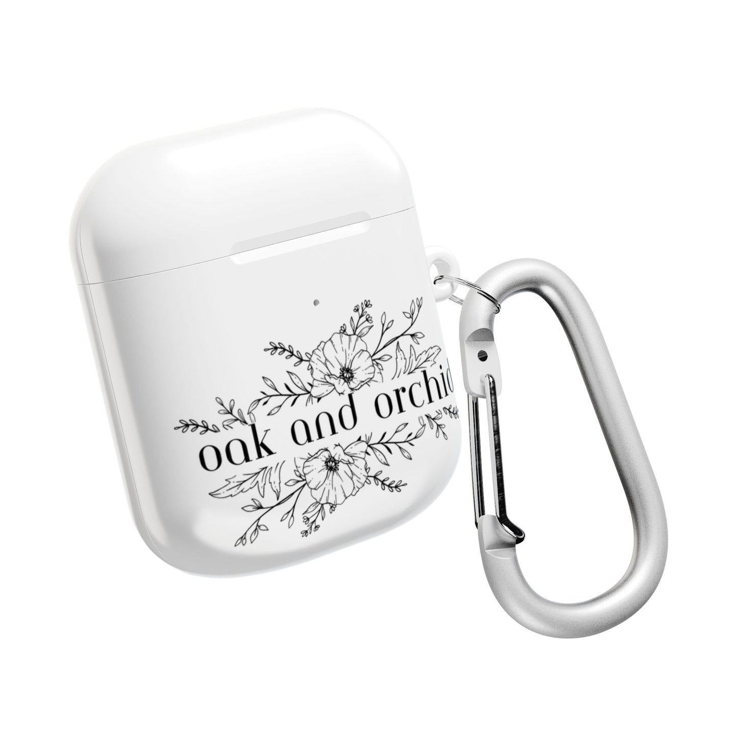 Oak and Orchid Originals - Stylish AirPod Case with Floral Design - Perfect for Music Lovers, Gift for Friends, Birthday, Personalized Tech Accessory
