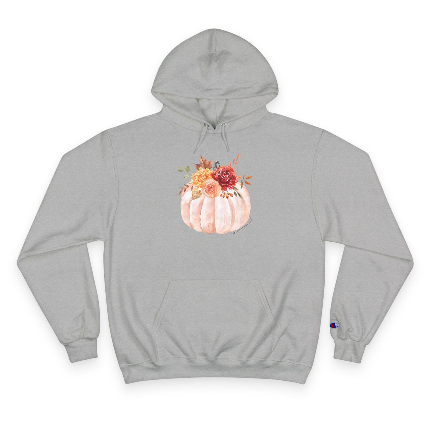 Autumn Floral Pumpkin Hoodie, Cozy Fall Sweatshirt, Cute Gift for Her, Perfect for Halloween, Thanksgiving, Everyday Wear