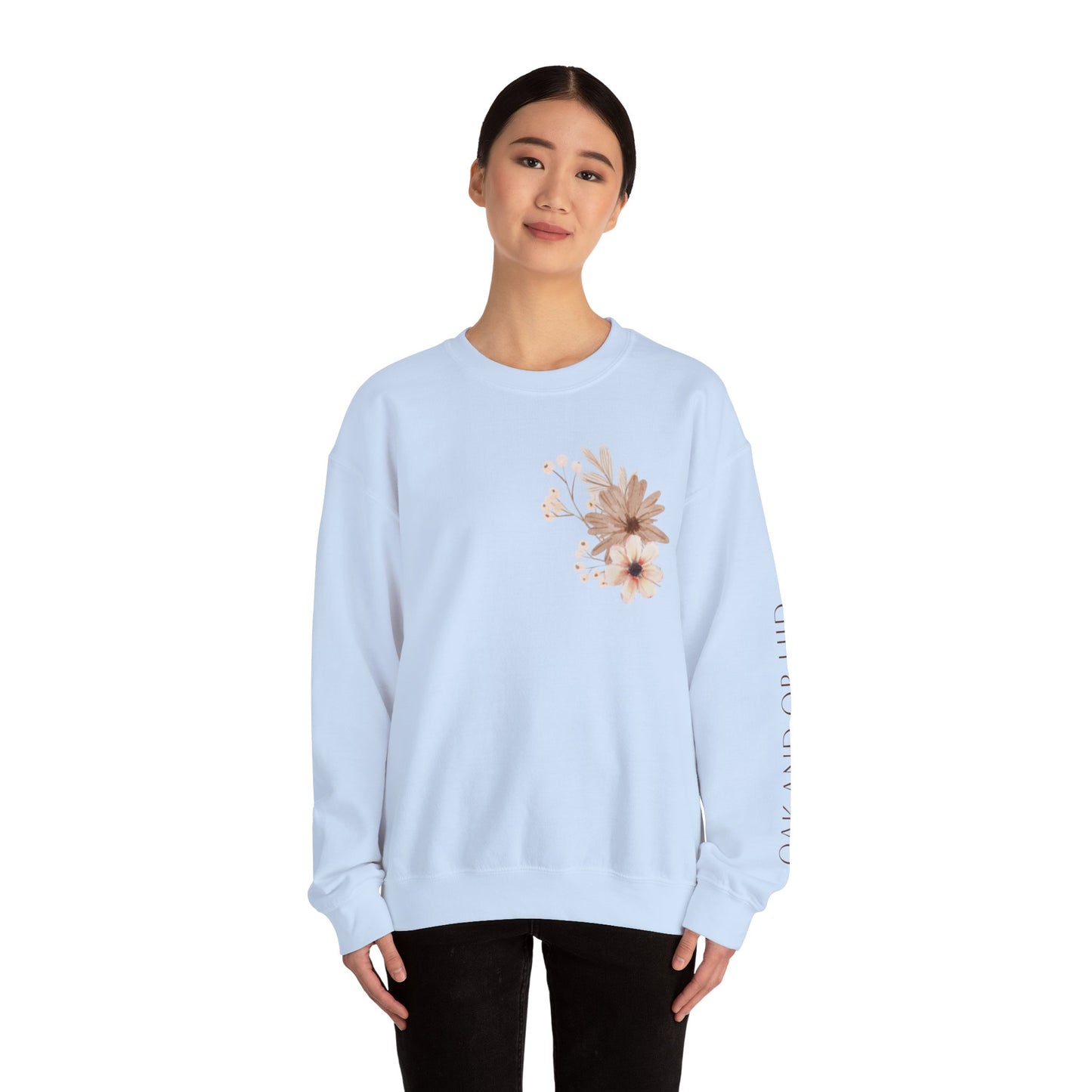 Meadow Musings - Floral Crewneck Sweatshirt - Rooted in Grace