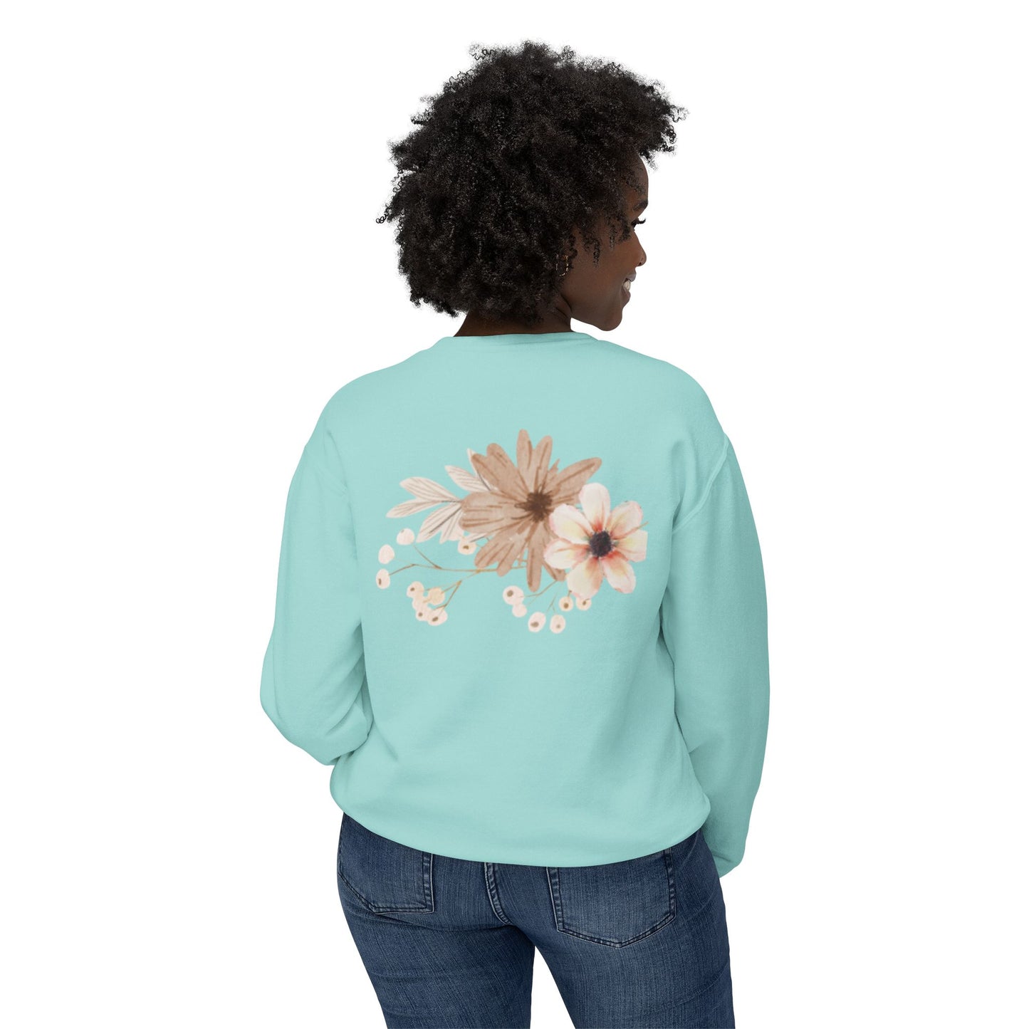 Meadow Musings - Rooted in Grace Floral Crewneck Sweatshirt
