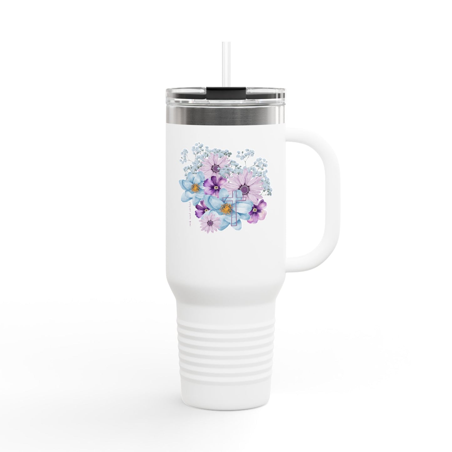 Fields of Mercy - Floral Christian Insulated Travel Mug | 40oz