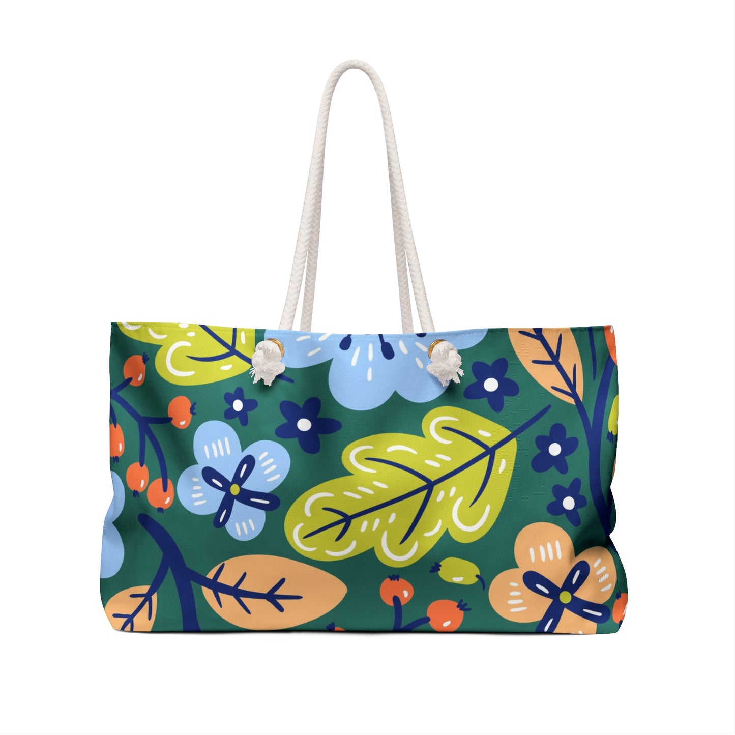 Summer 2025 - Orchard Bloom - Floral Weekender Bag, Travel Tote, Summer Getaway Bag, Beach Bag, Overnight Bag