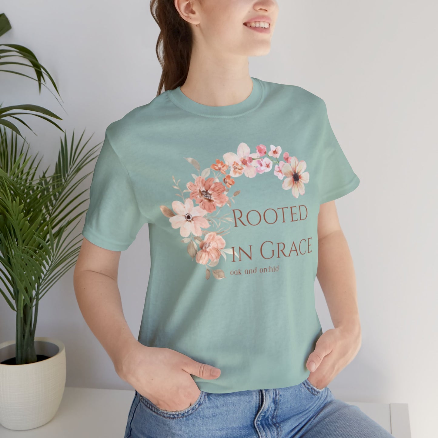 Meadow Musings - Rooted in Grace Floral Tee