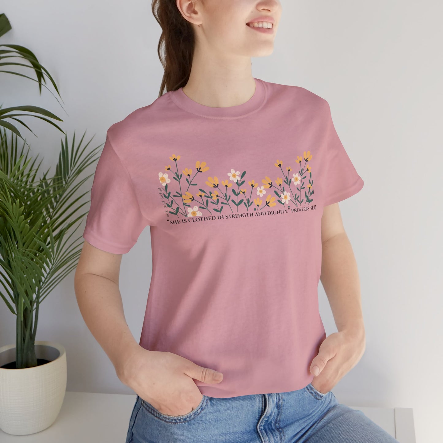 Meadow Musings - Unisex Tee - Proverbs 31:25