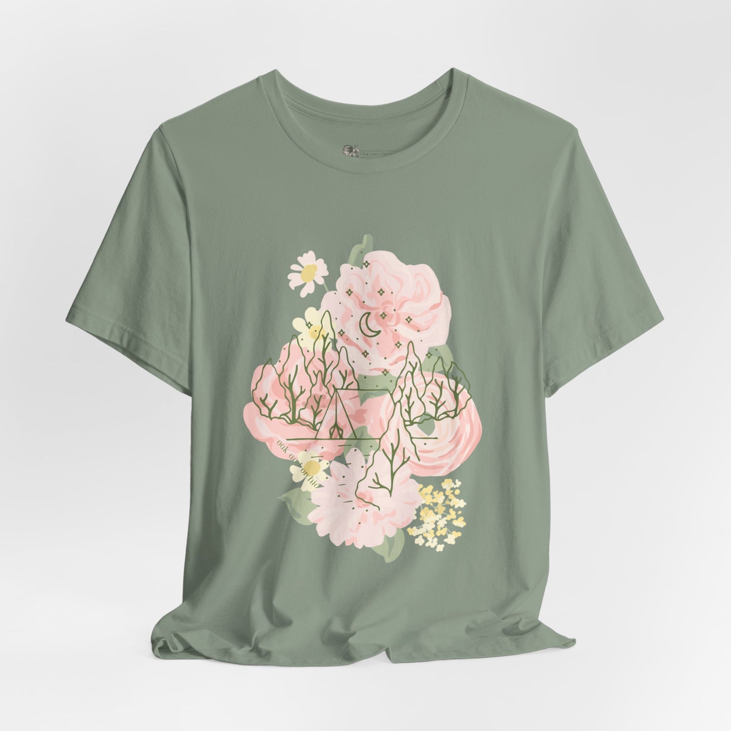 Summer 2025 Orchard Bloom - Floral Mountain Tee - Perfect for Nature Lovers & Adventure Seekers, Gift for Outdoor Enthusiasts, Summer Casual Wear, Hiking Shirt, [...]