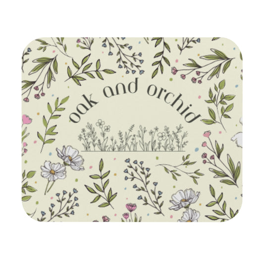 Lemon Lace - Floral Mouse Pad