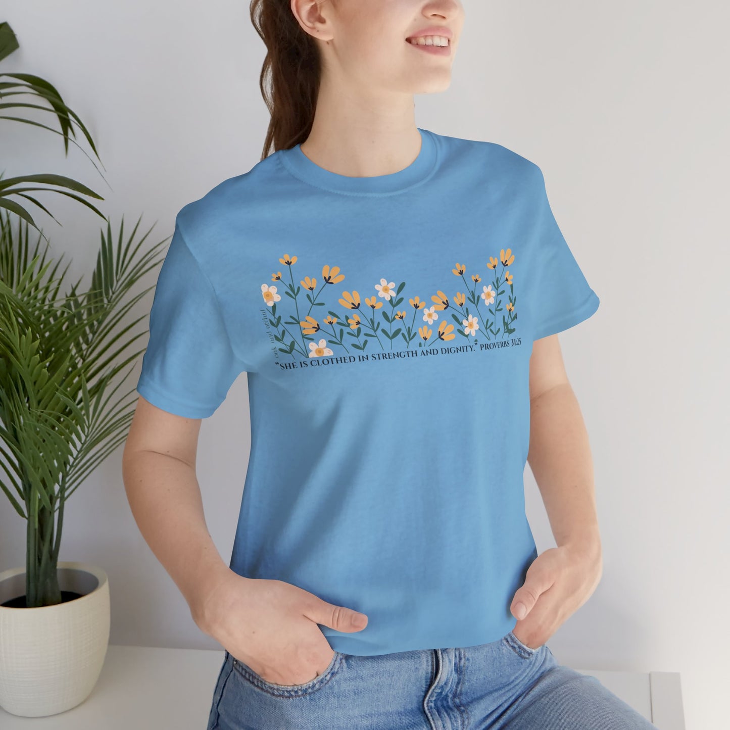 Meadow Musings - Unisex Tee - Proverbs 31:25