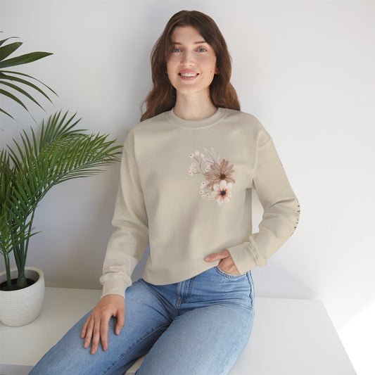 Meadow Musings - Floral Crewneck Sweatshirt - Rooted in Grace