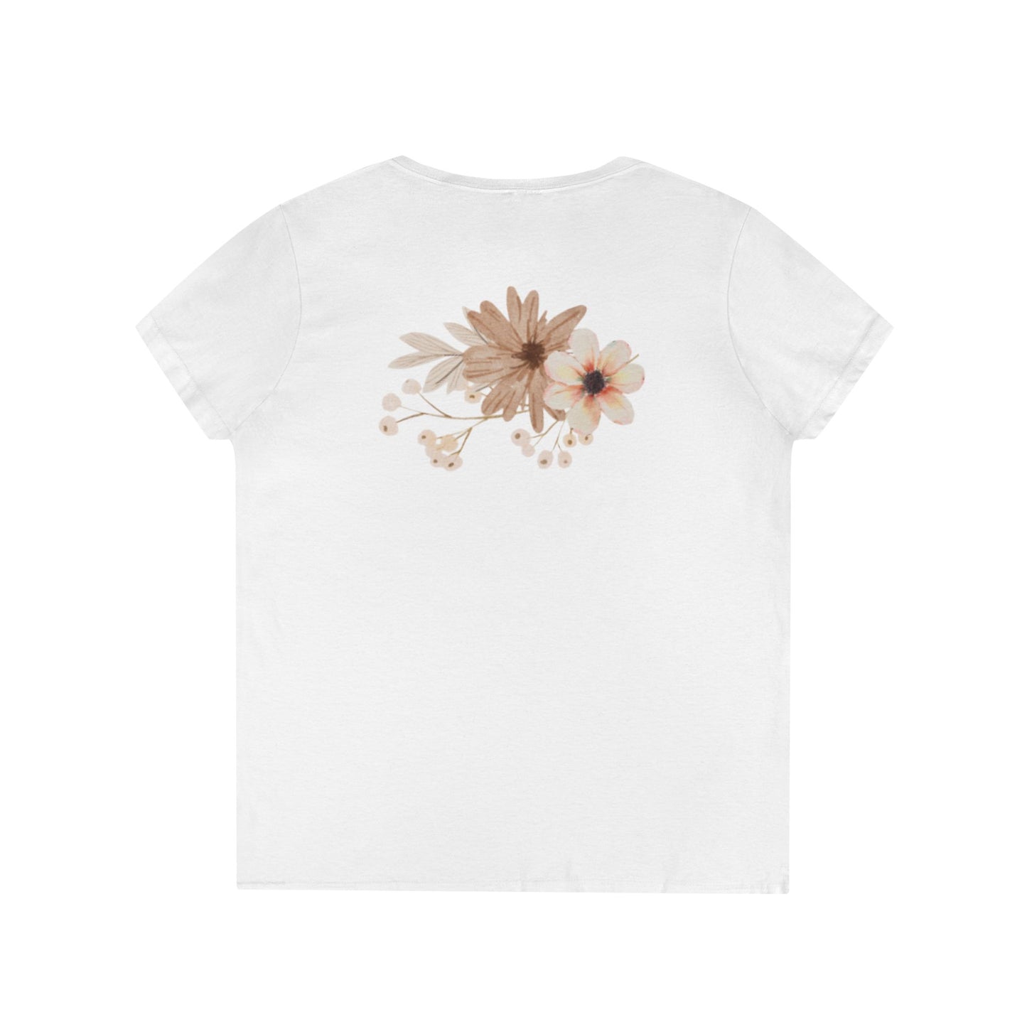 Meadow Musings - Confidence and Coffee Ladies' V-Neck T-Shirt