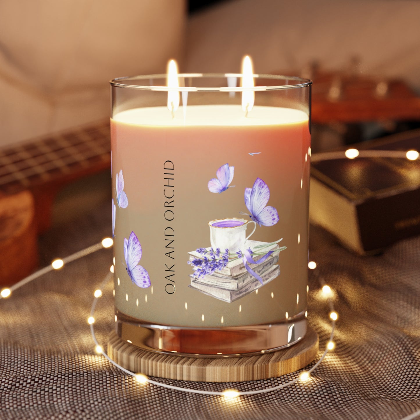 Summer 2025 - Orchard Bloom - Relaxing Scented Candle - Oak and Orchid Aroma, Calming Home Decor, Nature-Inspired Gift, Aromatherapy, Soy Wax Candle