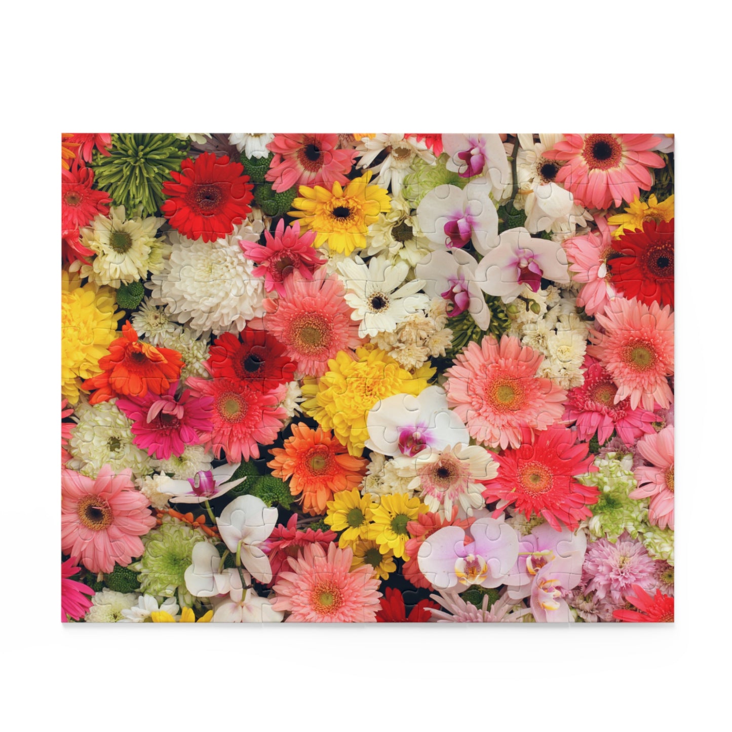 Vibrant Floral Puzzle - 120/252/500-Piece Jigsaw for Flower Lovers