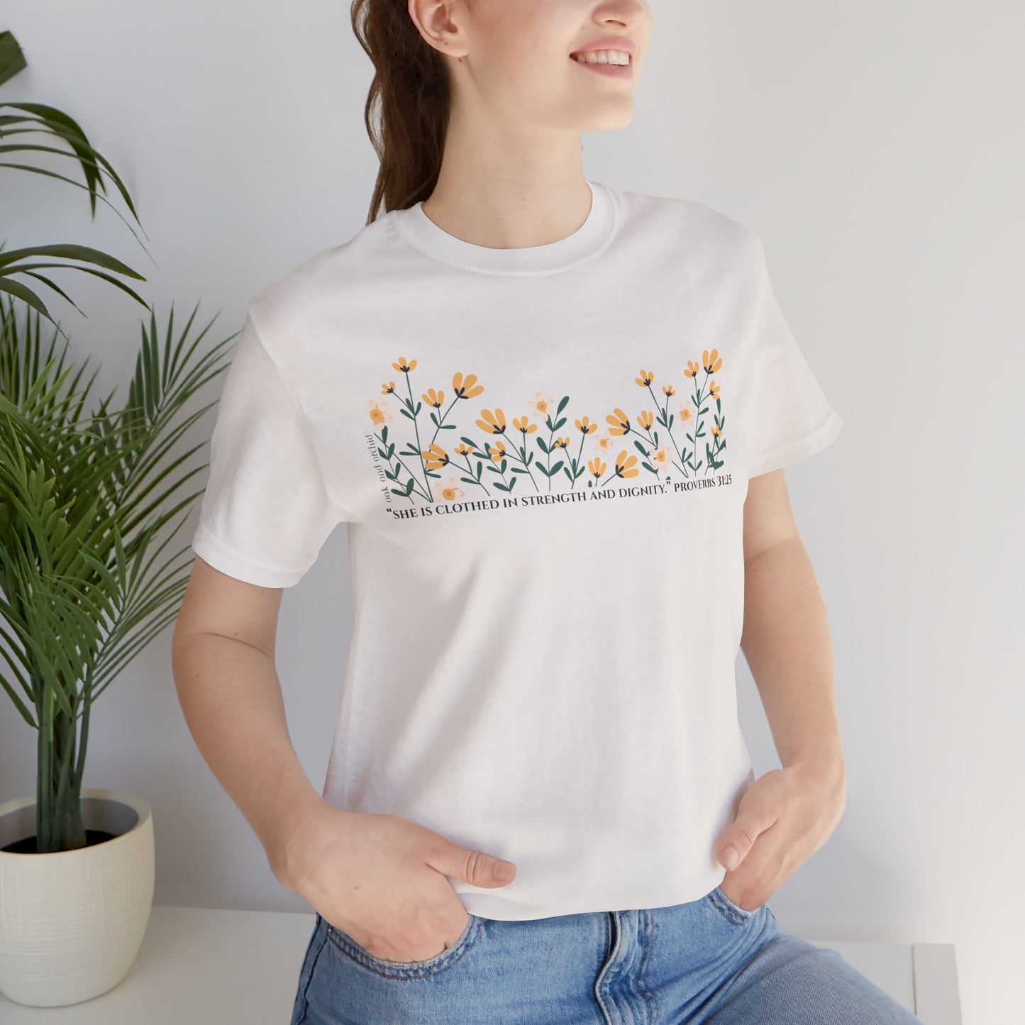 Meadow Musings - Unisex Tee - Proverbs 31:25