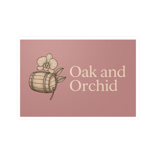 Oak and Orchid Vinyl Kiss-Cut Stickers