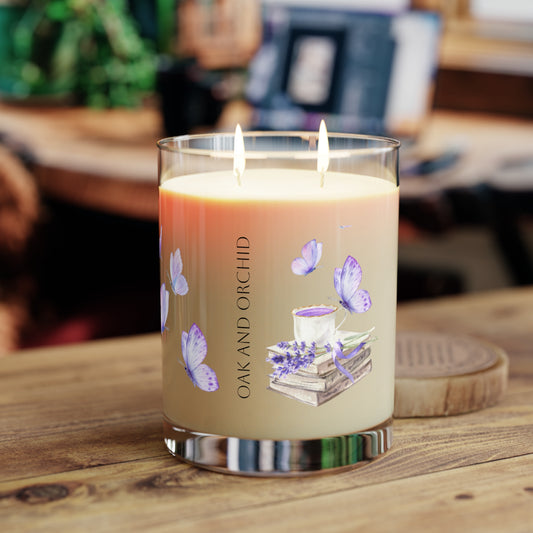 Summer 2025 - Orchard Bloom - Relaxing Scented Candle - Oak and Orchid Aroma, Calming Home Decor, Nature-Inspired Gift, Aromatherapy, Soy Wax Candle