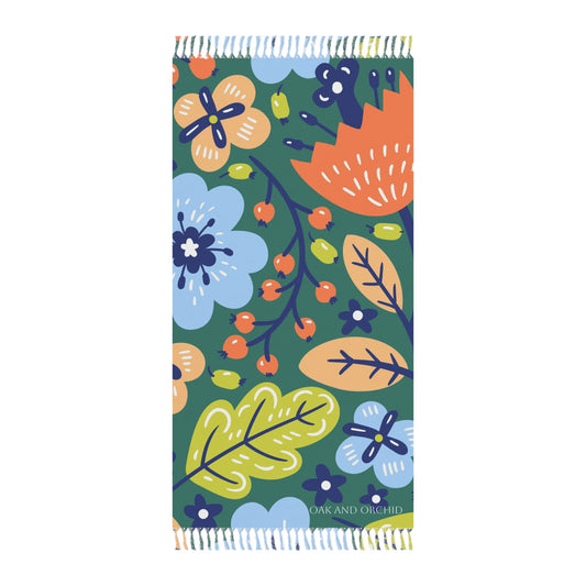 Summer 2025 - Orchard Bloom - Boho Floral Beach Towel, Vibrant Pool Blanket, Lightweight Travel Towel, Summer Picnic Accessory, Beach Day Essential