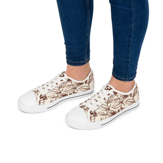 Ivory Ink - Women's Low Top Sneakers
