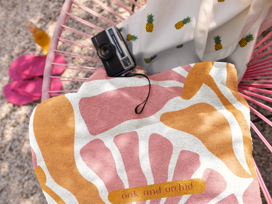 Summer 2025 - Orchard Bloom - Vibrant Floral Beach Towel, Summer Pool Accessory, Travel Essential, Gift for Beach Lovers, Outdoor Activities, Vacation Ready
