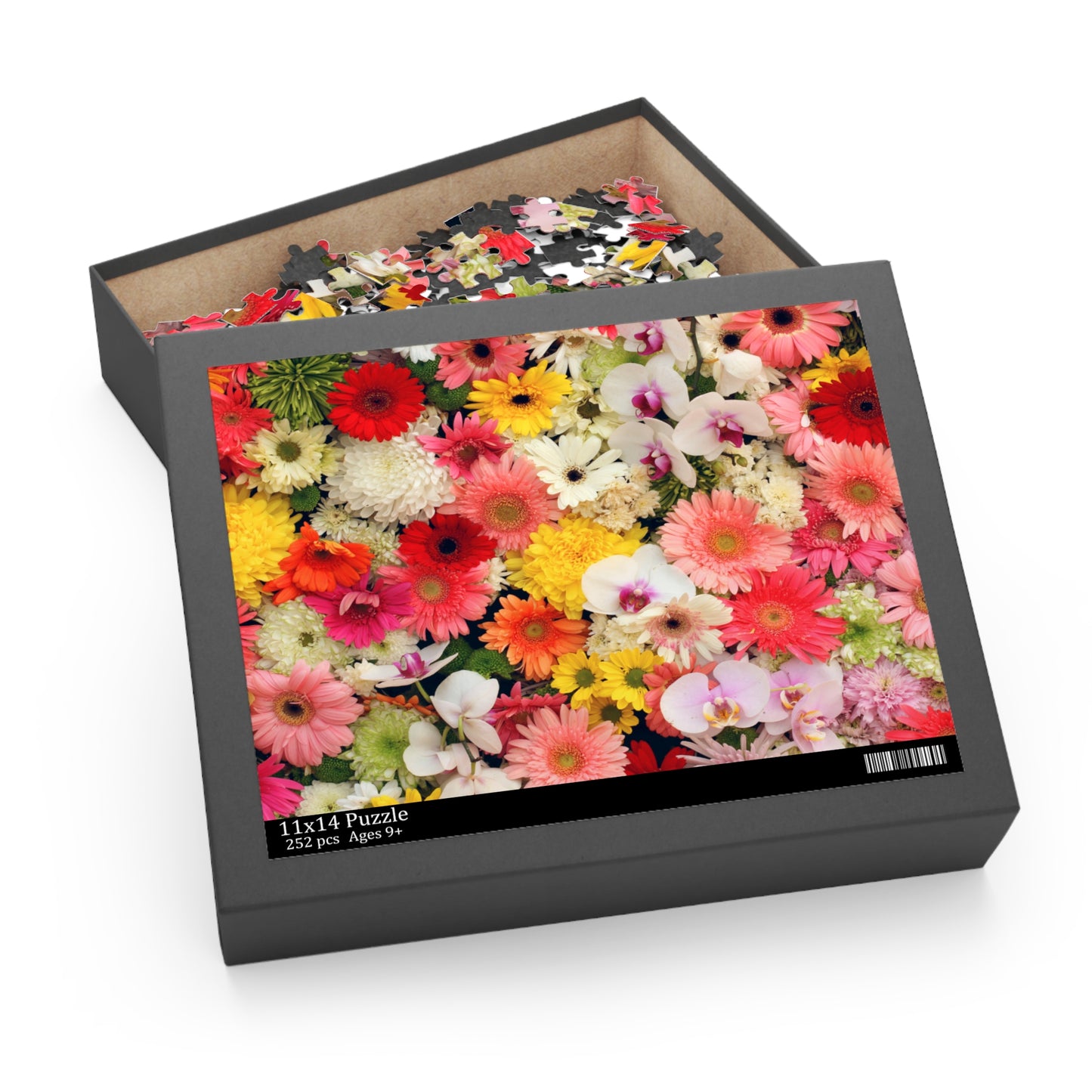 Vibrant Floral Puzzle - 120/252/500-Piece Jigsaw for Flower Lovers